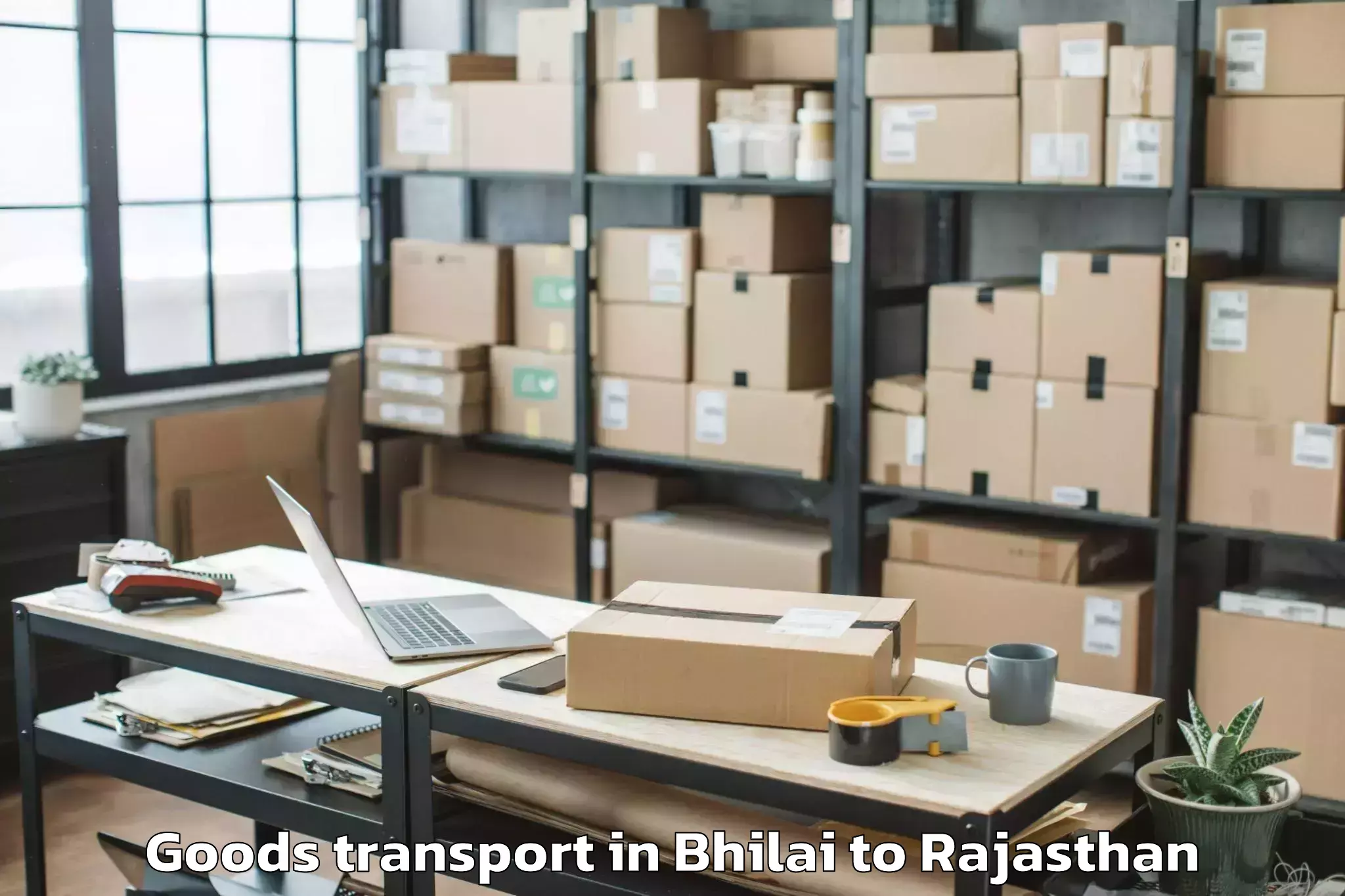 Quality Bhilai to Meethari Marwar Goods Transport